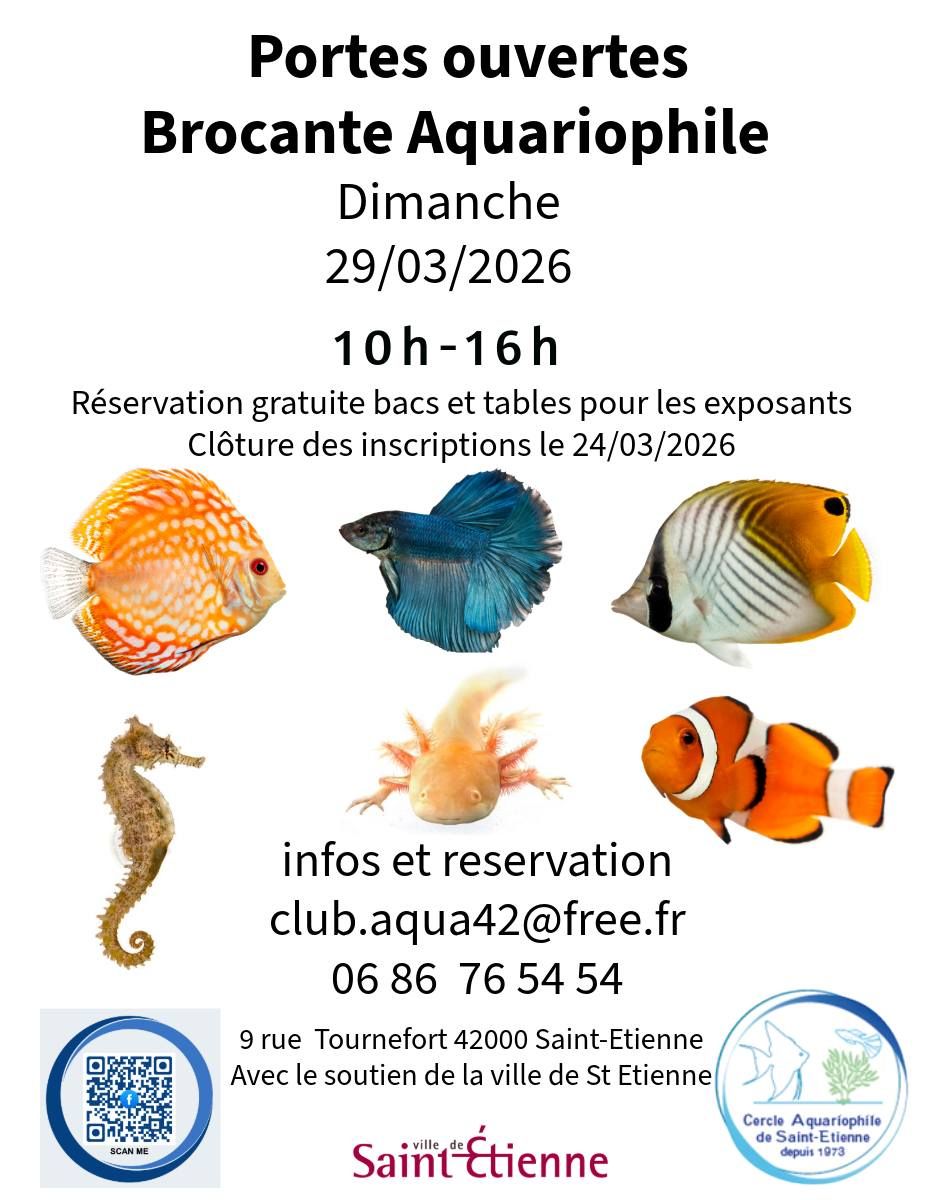 Demain, portes ouvertes et mini-bourse aquariophile à Saint-Étienne