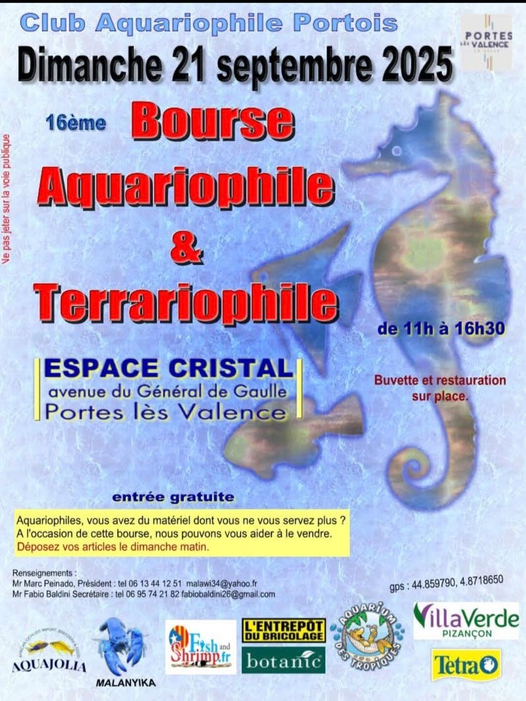 Bourse aquariophile de Portes-lès-Valence : les espèces du CASE